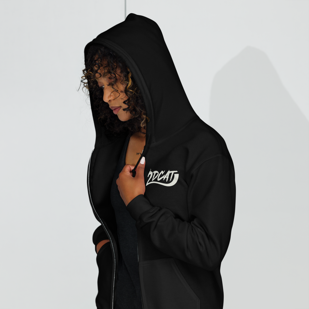 2DCAT Unisex zip hoodie