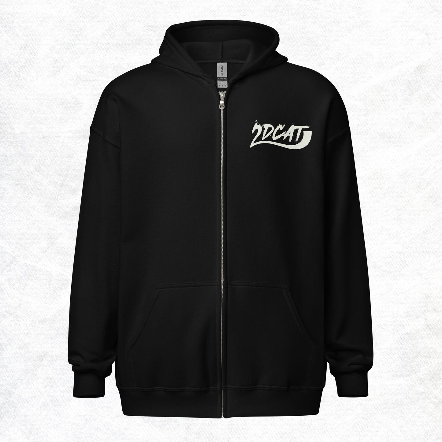 2DCAT Unisex zip hoodie